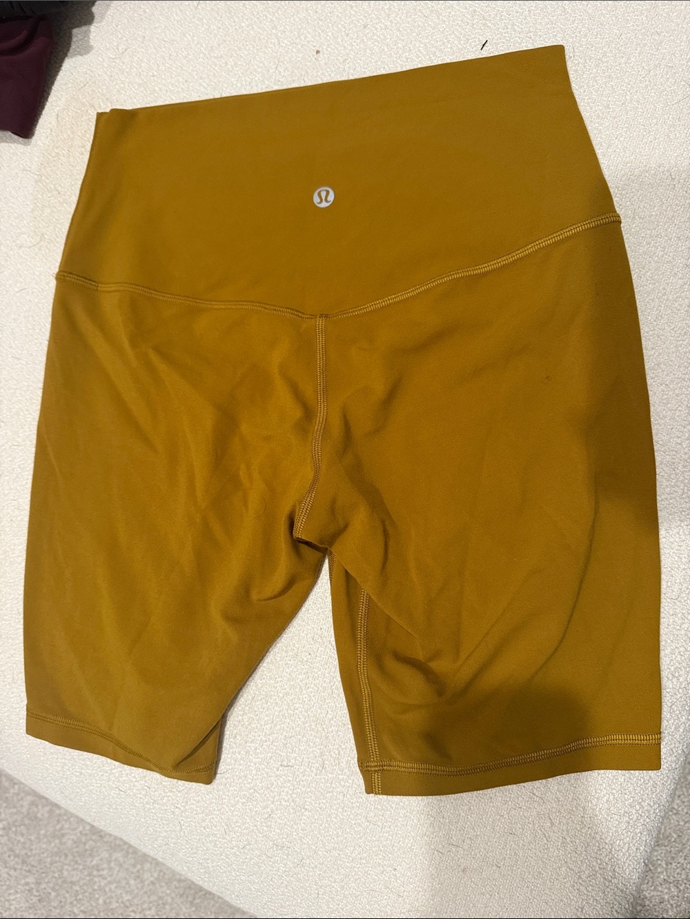 Lululemon Bike Shorts/ Mustard